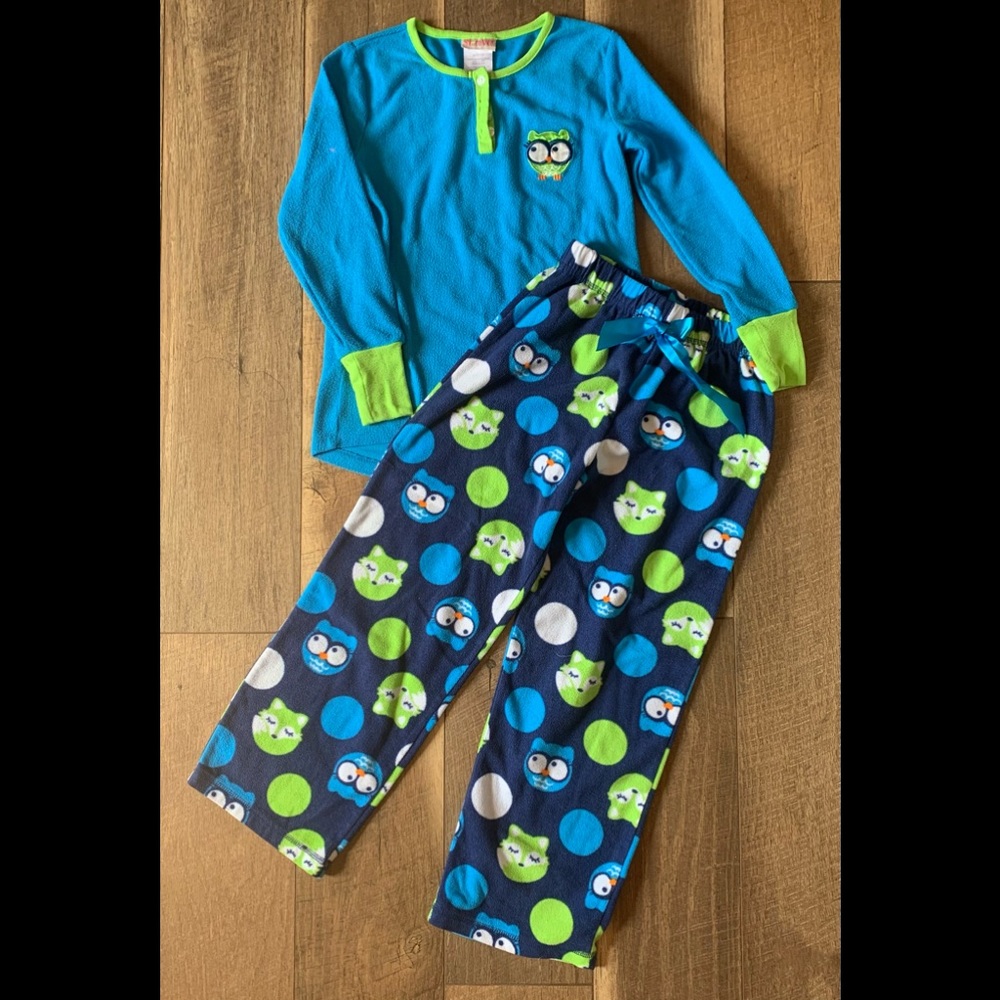 Little Girl’s Sz 7/8 Mr. Owl Pajama Set